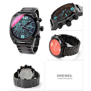 ส่งฟรี นาฬิกาแบรนเนม ของแท้ Diesel DZ4316 หน้าดำสะท้อนแสงเป็นสีแดง