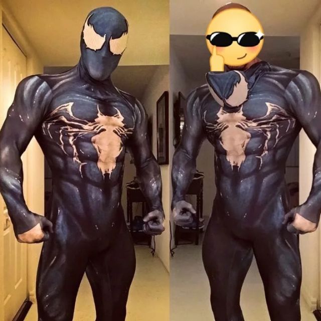 ชุด Venom Symbiote Cosplay ส่งฟรี!