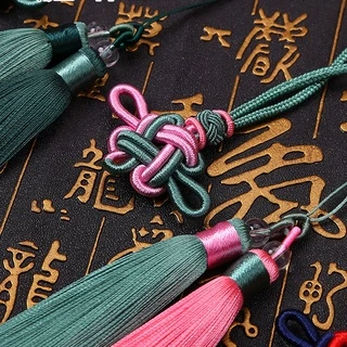 จีน Knot พู่ผ้าฝ้ายพู่อุปกรณ์เสริมจี้ DIY ตกแต่งบ้าน