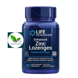 Life Extension Enhanced Zinc Lozenges (Peppermint) / 30 Vegetarian Lozenges