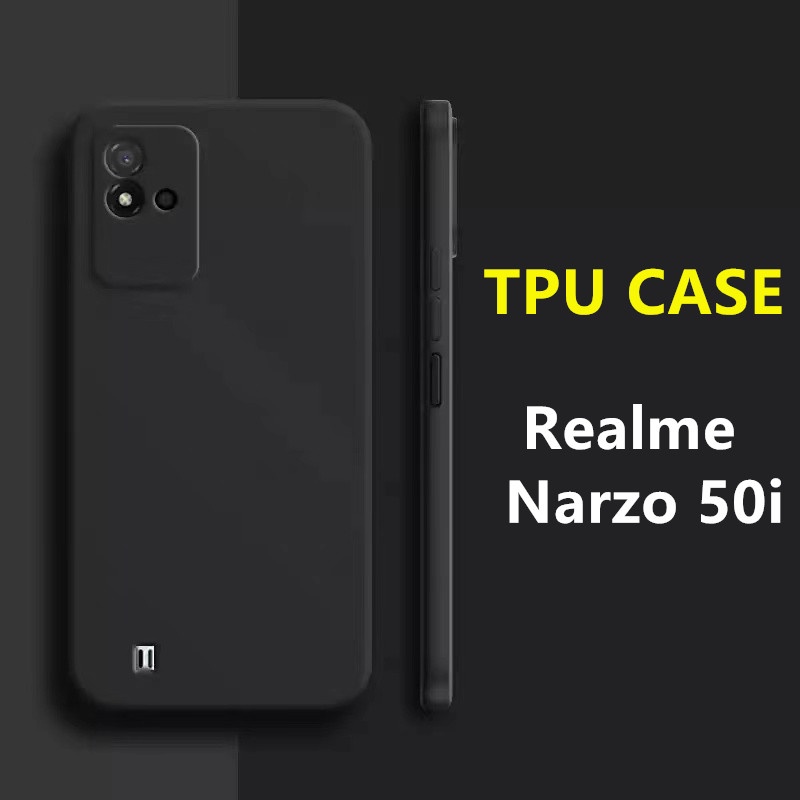 TPU CASE Realme Narzo 50i เคสซิลิโคน เคสนิ่ม สวยและบางมาก เคสสีดํา Realme Narzo 50i [ส่งจากไทย]