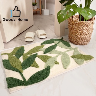 Goody Home พรมเช็ดเท้าสีเหลี่ยมผืนผ้า ขนาด 65*45 Cm. นุ่มสบาย มี 4 ลายให้เลือก