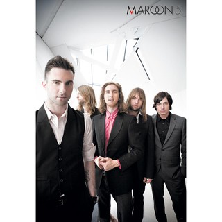 โปสเตอร์ รูปถ่าย วง ดนตรี ป็อป มารูนไฟฟ์ Maroon 5 (1994-Now) POSTER 24”X35” Inch American Pop V2