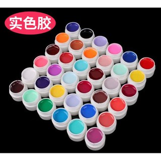 สีเจลทาเล็บ เพ้นท์เล็บ ชุด 36 สี สีแน่น ไม่หด ไม่ย่น กากเพชรแน่นๆ