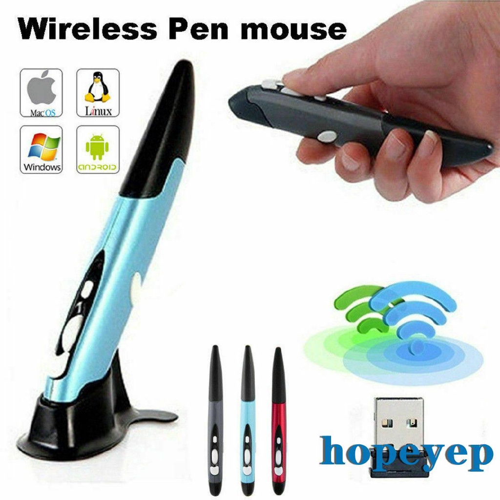 soulmate-2.4GHz Optical USB Wireless Pen Mouse Pad Tablet PC Laptop Drawing Teaching Mouse xDKz #7