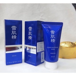 โคเซ่ มาร์คดำ Kose Sekkisei Clear Whitening Mask 76 ml