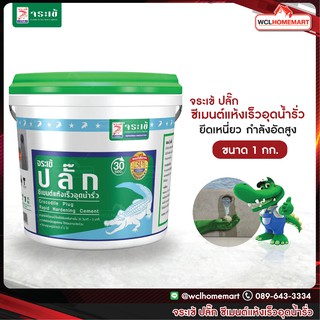 จระเข้ ปลั๊ก ซีเมนต์แห้งเร็ว อุดน้ำรั่ว ขนาด 1 กก. Plug