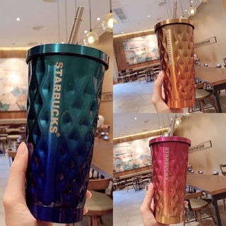 พร้อมส่งในไทย🌟แก้ว Starbucks Tumbler เก็บอุณหภูมิพร้อมหลอดแสตนเลสพร้อมแปรงล้าง