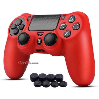 Soul Red ซิลิโคนจอย PS4 + FPS PRO x 8 ชิ้น  ซิลิโคนจอยอนาล็อก