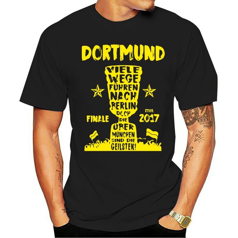 High-Quality Summer New Style Homme Dotermond Fan T-Shirt Multi-Style Berlin Pokalfinale