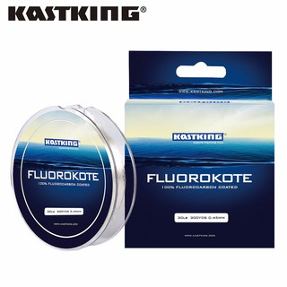 Kastking Fluorokote สายเบ็ดตกปลา เคลือบฟลูออโรคาร์บอน 100% 4-30LB 0.18-0.48 มม. สําหรับปลาคาร์พ เบส