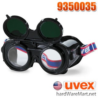 หน้ากากงานเชื่อม ใสดำ UVEX flip up welding safety