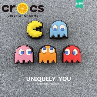 Crocs jibbitz charms ปุ่มกด ลายการ์ตูน pac-man สําหรับ crocs ||Ф|Ф jibbitz