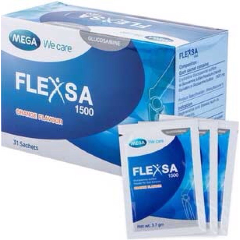 FLEXSA(GLUCOSAMINE) ลดปวดเข่า ช่วยหล่อลื่นข้อเข่า ข้อต่อต่างๆ