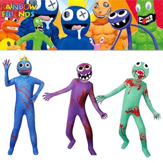 Roblox Rainbow Friends Cosplay Costume Kids Adult Jumpsuit Mask Suit Halloween