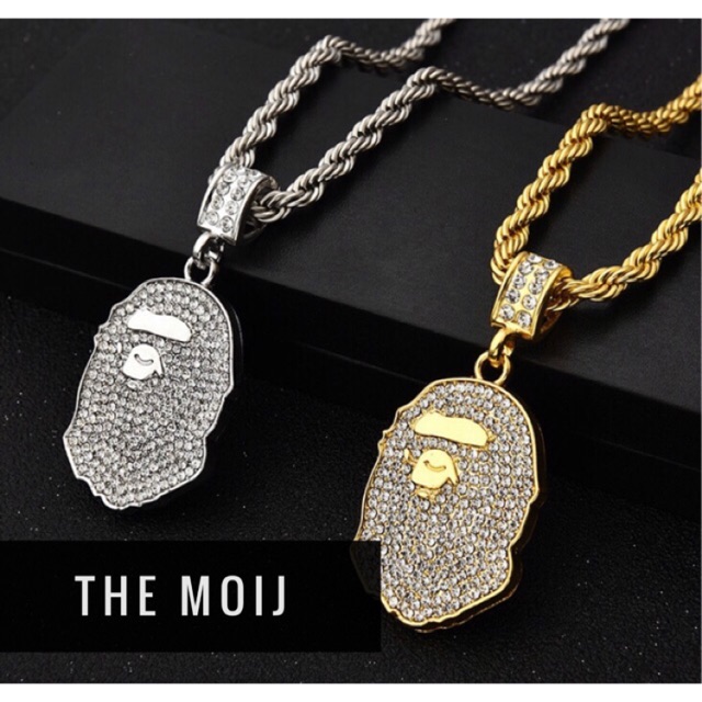 สร้อยคอ Bape - Chain Bape Silver