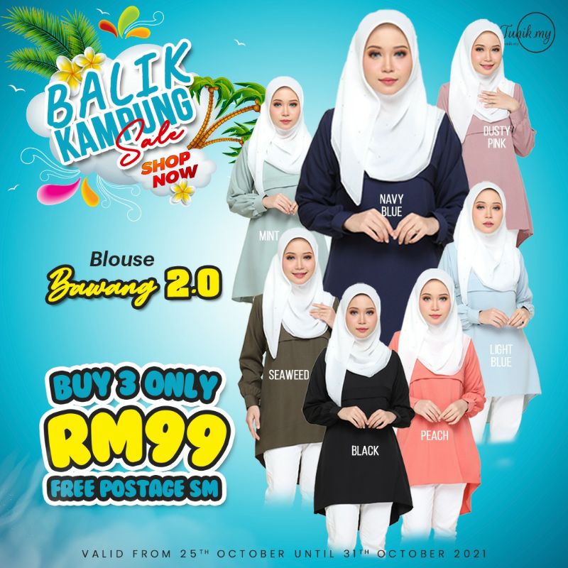 MUSLIMAH BLOUSE BAWANG