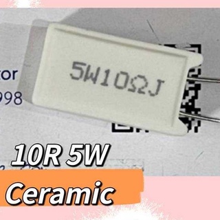 10R 5W Ceramic DIP-2 ( 1 ชุด มี 5 ตัว )