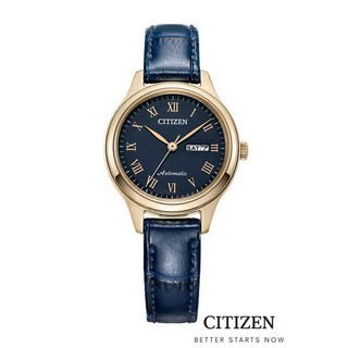 CITIZEN Automatic PD7133-11L  Leather Lady Watch ( นาฬิกาผู้หญิงระบบออโตเมติก)