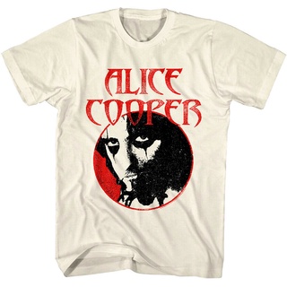 เสื้ เสื้อยืดคอกลม แบบนิ่ม ระบายอากาศได้ดี พิมพ์ลาย Alice Cooper Legend Silhouette เหมาะกับของขวัญวันพ่อ สําหรับผู้ชายS-