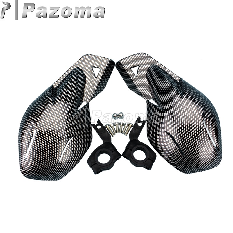 PA Pazoma Carbon Hand Guards Dirt Bike ATV MX Hand Guard Motocross รถจักรยานยนต์ Handguards W/ Mount Kit