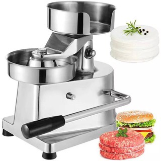 เครื่องทำแฮมเบอร์เกอร์ กดเนื้อ กว้าง10cm. Manual hamburger meat pie making machine for sale meat patty machine