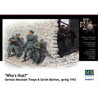 โมเดลประกอบฟิกเกอร์ทหาร Master Box 1/35MB3571 "Whothat?" GERMAN MOUNTAIAN TROOPS