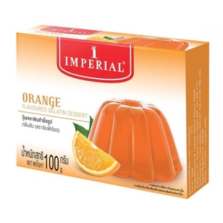 อิมพีเรียล วุ้นผงเจลาตินสำเร็จรูป รสส้ม 100 ก. Imperial Orange Flavoured Gelatin Dessert