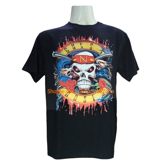 เสื้อวง GUNS N ROSES เสื้อไซส์ยุโรป กันส์แอนด์โรสเซส PTA350 เสื้อยืดวงดนตรีร็อค Rockyeah