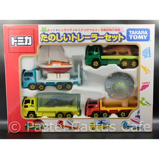 Tomy Tomica Happy Trailer Set RARE  : Model รถเหล็กหายาก รถขนสัตว์  4904810466352