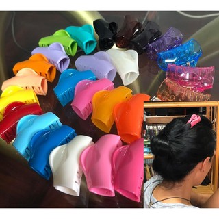 🌄กิ๊บหนีบผมพลาสติกเงาแข็งแรงเล็ก 4.5 ซม.หลายสีค่ะ