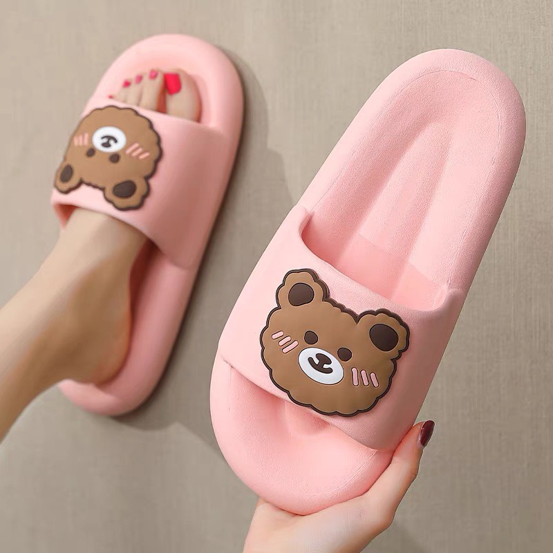 Happy shoe shop  รองเท้าแตะลายหมี สุดน่ารัก งานดีมากๆๆๆ พื้นนุ่มมาก