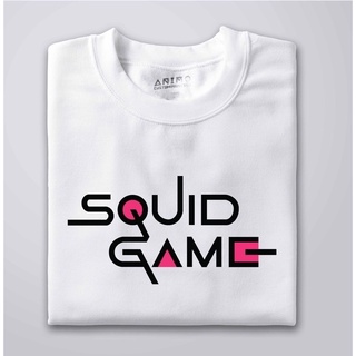 ผ้าฝ้ายเสื้อยืดเกาหลีปลาหมึกเกมคอกลมเสื้อยืดเสื้อยืด unisex Nh@