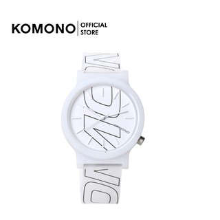 นาฬิกา KOMONO Watch Mono Tag Black Line สายซิลิโคน ทรงกลม สีดำเส้นเหลือง Unisex