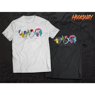 Hookway เสื้อยืดคอกลมแขนสั้นพิมพ์ลาย ควายแหวนยักษ์ Parody T-Shirt ผ้าคอตต้อน100%