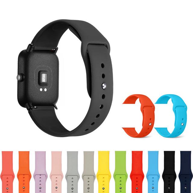 สายนาฬิกาข้อมือซิลิโคนสำหรับ Xiaomi Amazfit bip Pace