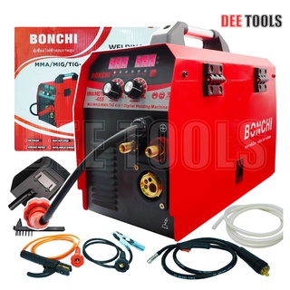 BONCHI ตู้เชื่อม เครื่องเชื่อม MMA/MIG/TIG 3 IN1 ใช้แก๊ส CO2 รุ่น TIG-455