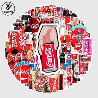 Coca-Cola โคก  USA sticker สติกเกอร์กันน้ำรูปแบบที่แตกต่างกัน  สเก็ตบอร์ด coke 76 ชิ้น