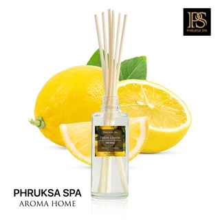 PHRUKSA SPA ก้านไม้หอมปรับอากาศ กลิ่นเฟรช เลมอน 50 มล. (Reed Diffuser Fresh Lemon)แถมฟรี! ก้านไม้หวาย