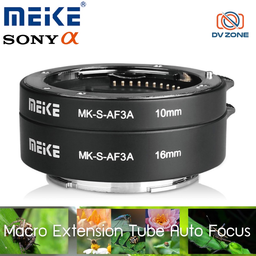 ท่อมาโคร Meike Macro Extension Tube Auto Focus for Sony E FE Mirrorless