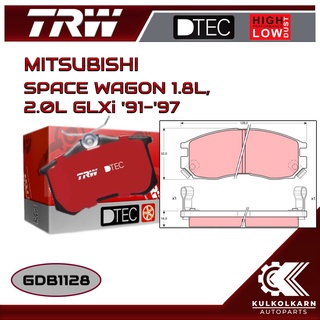 ผ้าเบรคหน้า TRW สำหรับ MITSUBISHI SPACE WAGON 1.8L, 2.0L GLXi 91-97 (GDB1128)