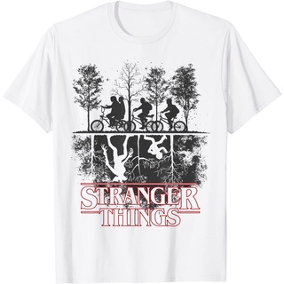 ไอเทมเด็ด!!เสื้อยืด พิมพ์ลายโลโก้ Stranger Things The Upside Down สําหรับครอบครัว ผู้ใหญ่