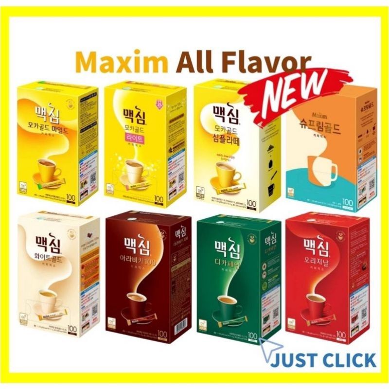 กาแฟ Maxim, กาแฟเกาหลี Maxim , Coffee mix, Original,Mocha gold,Decaffeinated, White gold, กาแฟเกาหลี