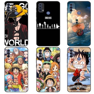 เคส โมโตโรล่า Motorola Moto E30 E40 Case การ์ตูน One Piece เคสซิลิโคน Soft Black TPU โทรศัพท์มือถือ Back เคส