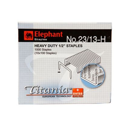 ELEPHANT STAPLES HEAVY DUTY 1/2" TITANIA ลวดเย็บกระดาษ ตราช้าง NO.23/13-H