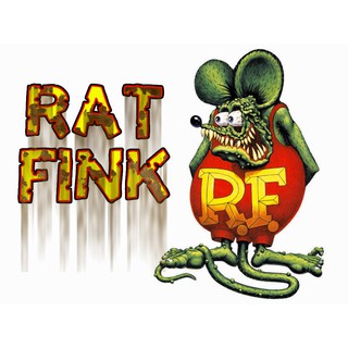 Rat Fink Big Daddy 6 แม่เหล็ก ติดตู้เย็น 5มิล วงดนตรี ของขวัญ ของสะสม แข่งรถ