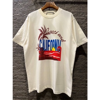 เสื้อยืดแขนสั้น กุชชี่ HAWAII PRINT T-SHIRT