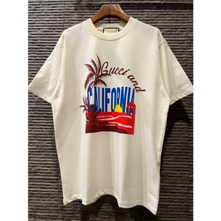 เสื้อยืดแขนสั้น กุชชี่ HAWAII PRINT T-SHIRT