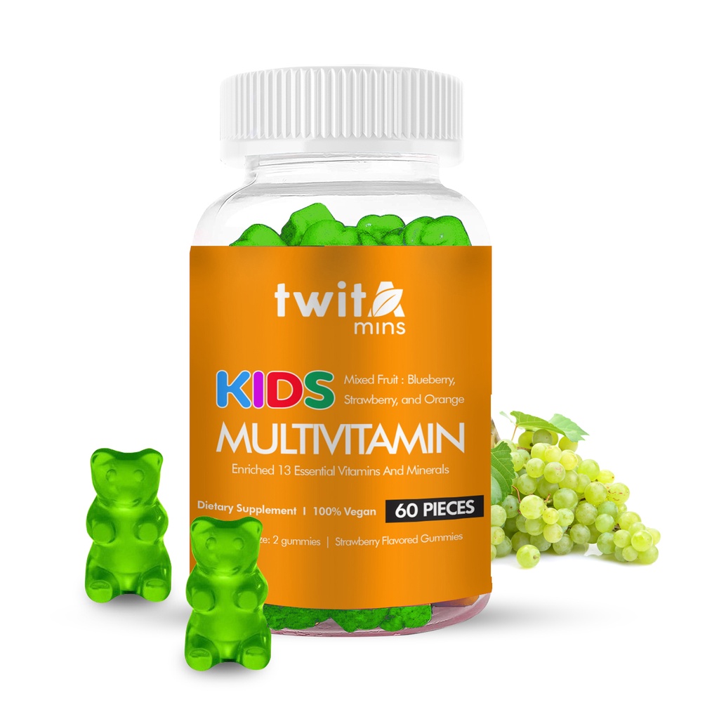 Twitamins Kids MultiVitamins Gummies 60 Pieces/Bottle