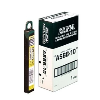 OLFA ใบมีดคัตเตอร์ ASBB-10 ขนาด 9 มม.หักใบมีดได้ 13 ส่วน